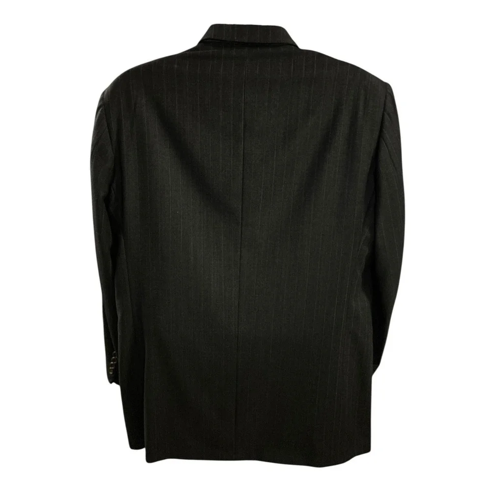 Ermenegildo Zegna Tessuto Wool Cashmere Pinstripe Blazer Tailored Mabro Italy 46